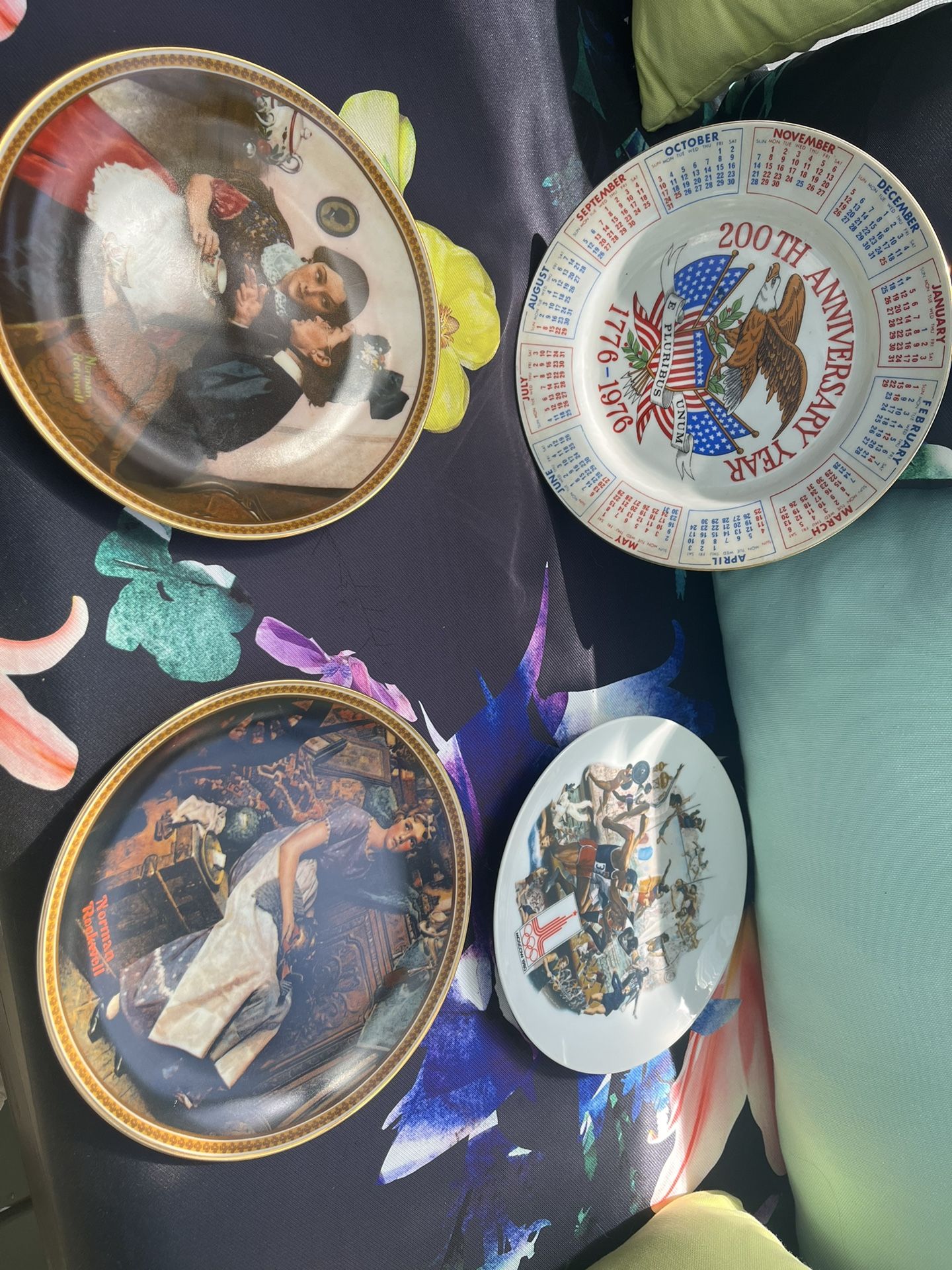 Rare Plates Barbie Roman Rockwell Russian Olympic