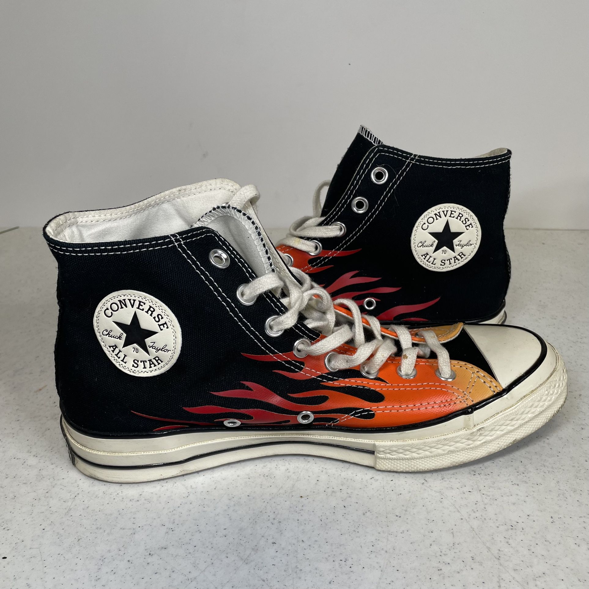 Converse Black Flames High Tops