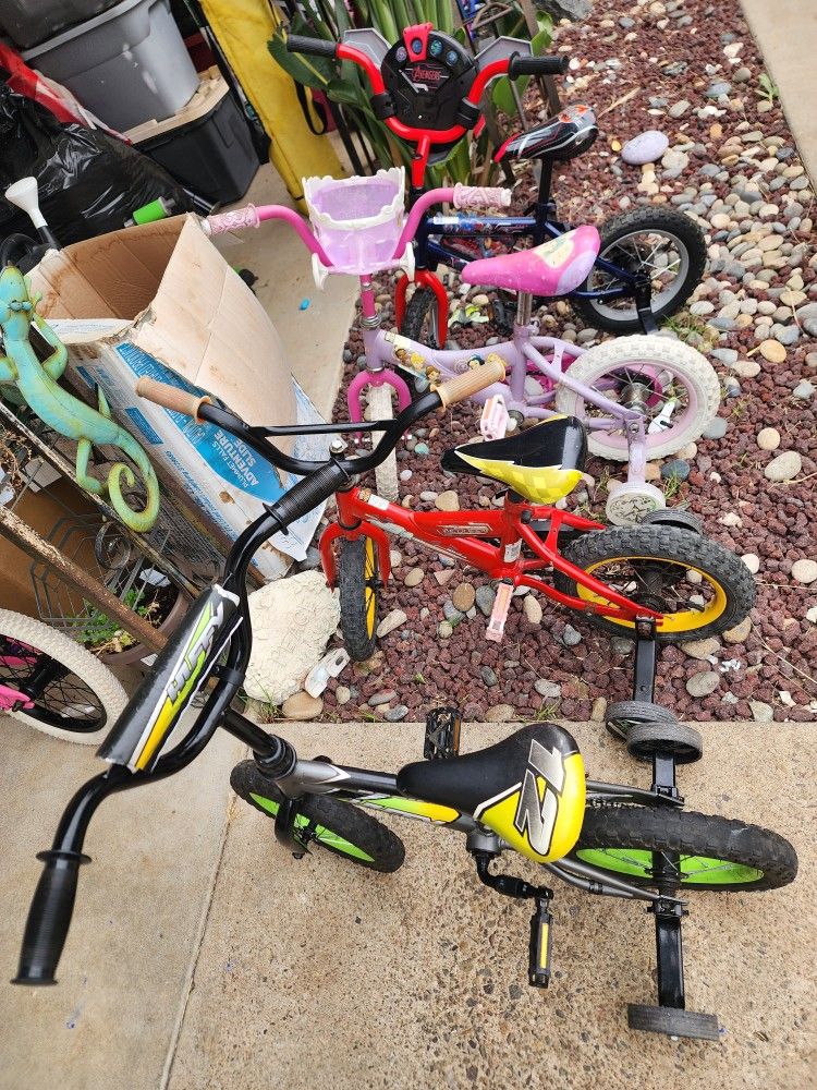 Kids Bikes Size 12 With Training Wheels (35 Each Bike)