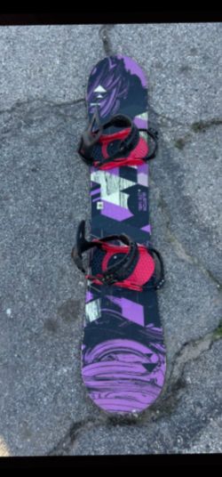 Burton 148cm Snowboard And Bindings 