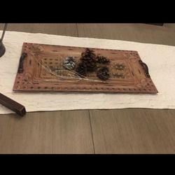 Metal decorative tray .