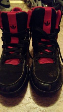 Black red adidas size 2y