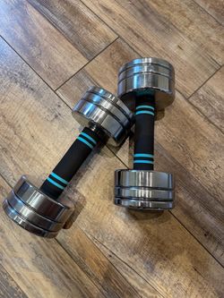 Chrome Dumbbell Set with Foam Grip