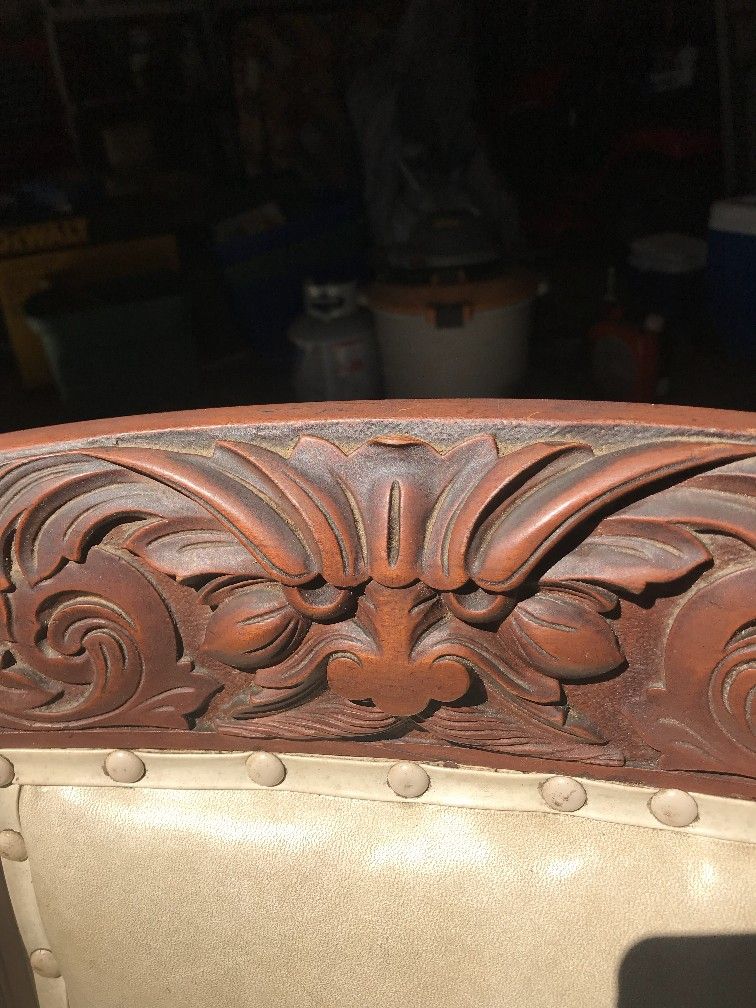 Antique Table with 7 Chairs
