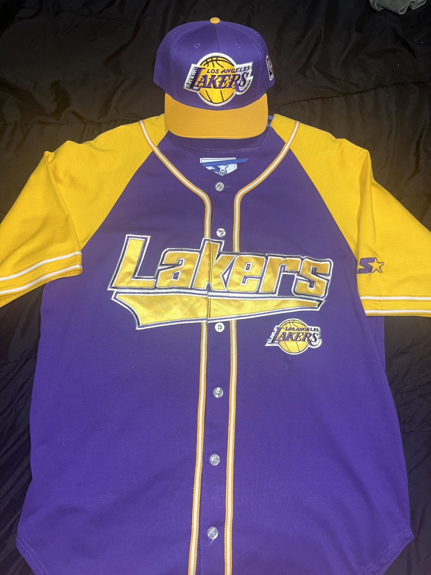 Los Angeles Lakers Baseball Jersey By Starter