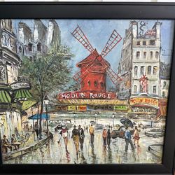 Framed Acrylic Painting