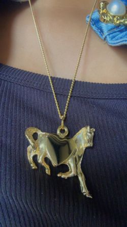 Gold Horse Necklace Engraveable 
