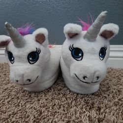 Barely Used Unicorn Slippers