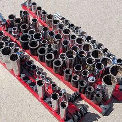 Craftsman 1/2" and 3/8" Sockets, Made in USA