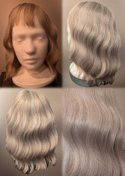 Multiply blonde color wig