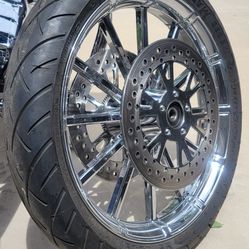 Indian Chrome Front Wheel