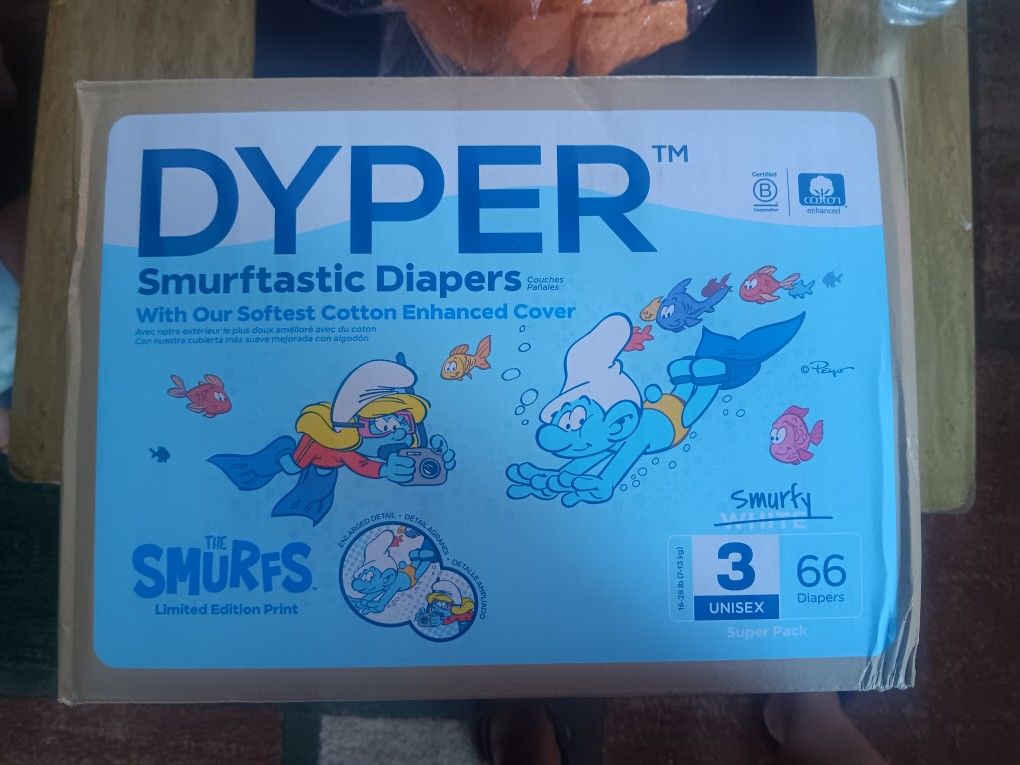 Smurfs Diapers Size 3
