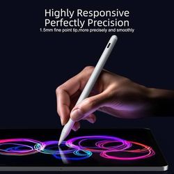 new Stylus Pen for iPad 9th&10th Generation-2X Fast Charge Active Pencil Compatible with 2018-2024 Apple iPad Pro 11"/12.9"/M4, iPad Air 3/4/5/M2, iPa