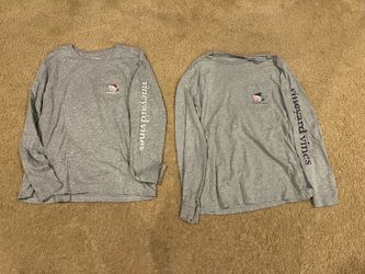 2 vineyard vines holiday shirts