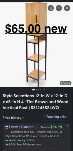 4 tier open shelf $65.00 new