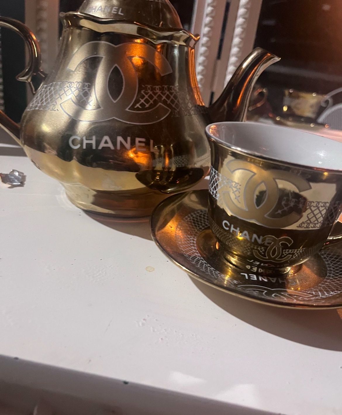 4 Piece Tea Set Look At Pic For Brand Name Label