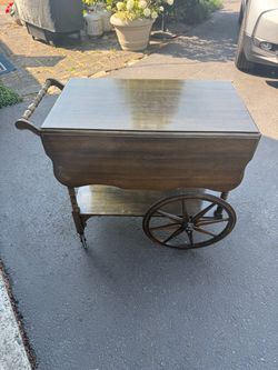 Wooden Tea Cart
