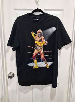 Hulk Hogan Wrestling Hulkamania Graphic T-Shirt Size L WWE Shoe Palace Preowned