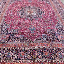 Liquidation Sale Antique Persian Rug 10 Ft 5 Inches X 13 Ft 4 Inches Only 1450 Hand Made Wool Number 131