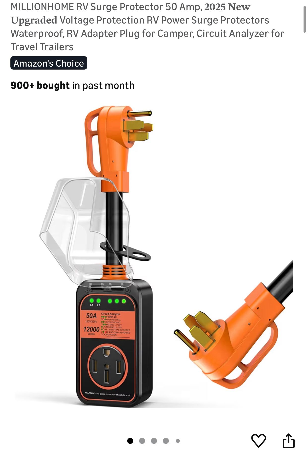 RV/RV surge protector/camping/outdoor/trailer