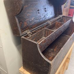Vintage Hand-Crafted Carpenter Toolbox (USA)