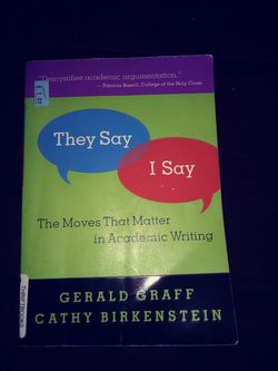 They Say I Say Book