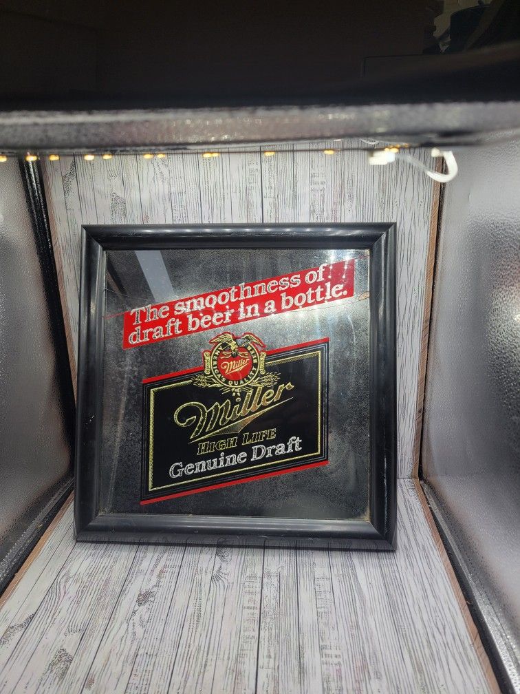Miller High Life genuine draft beer mirror