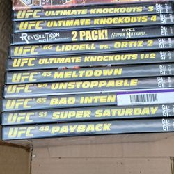 UFC / Martial Arts / IFC DVD Collection – 15 Films ($3 Each, Must Take All)