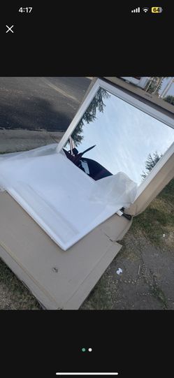Large White Mirror In Box
