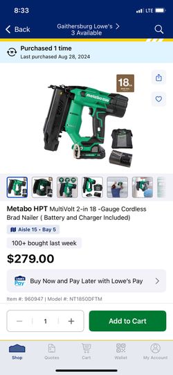 Finish Gun Metabo 18 G