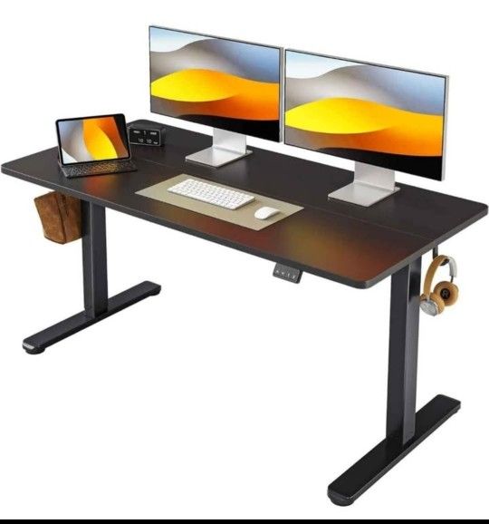 Brand New! Electric Standing Desk, Height Adjustable Stand up Desk, 55 x 24 Inches, Black