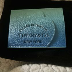 Tiffany and co card holder New!