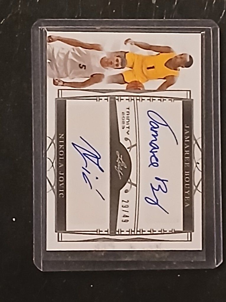 π Leaf Trinity Dual Auto: Nikola Jovic & Jamaree Bouyea /49!