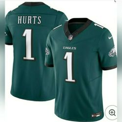 New! Men's Philadelphia Eagles Jalen Hurts Midnight Green Vapor F.U.S.E. Limited