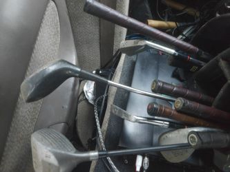 Golf clubs with bag