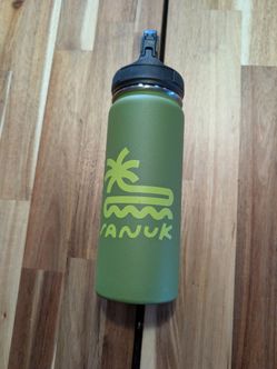 (B) Sanuk Insulated Water Bottle - Olive Green