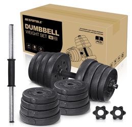 Dumbbells Weight Sets Adjustable 66LB/30kg Dumbbells Non-slip Gym Home Fitness Exercise Training Dumbbells
