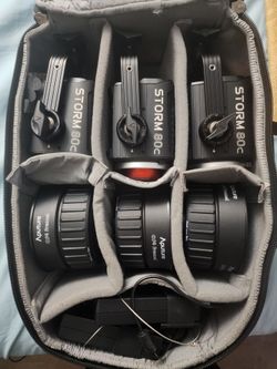 Aputure 80c 3 light kit. Over $1500 in accessories