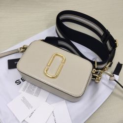 Marc Jacobs The Snapshot Crossbody Bag Cloud White Multi