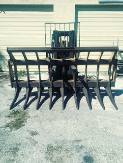 10' JRB LOADER RAKE quick disconnect