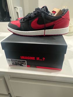 🔥 NEW Air Jordan 1 Retro Low OG “Bred / Banned” – Size 13 🔥