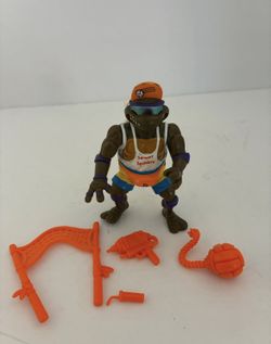 Vintage TMNT Spike 'N Volley Don 100% Complete Teenage Mutant Ninja Turtles