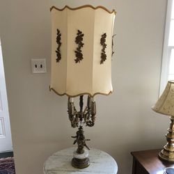 Vintage 1960s Marble Lamp 