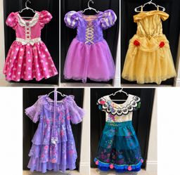 Vestidos de Princesas para Niñas – Talla 4 – Excelente Estado