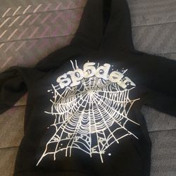 Brand New Black N White Sp5der Hoodie 