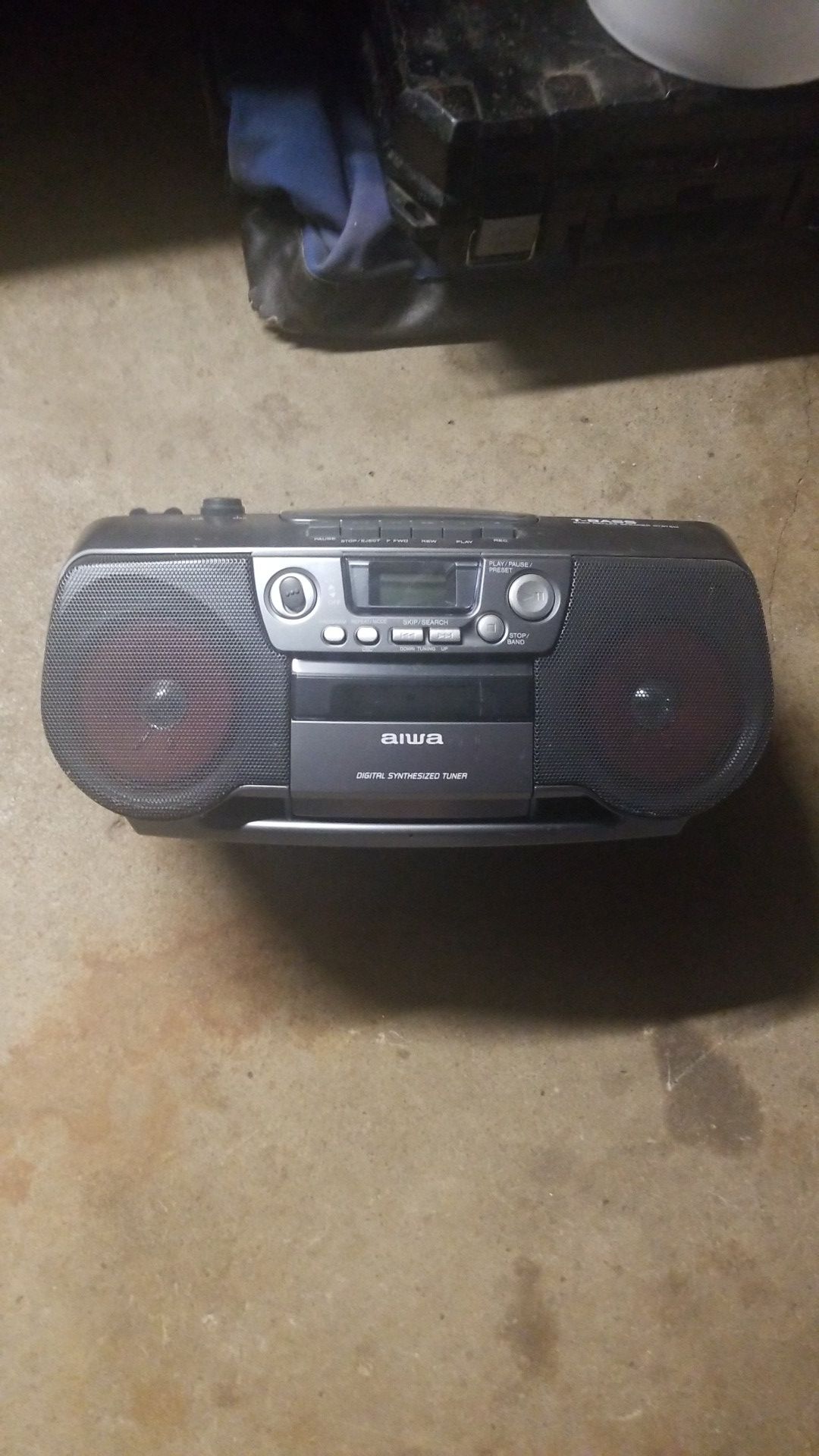 CD stereo radio cassette player