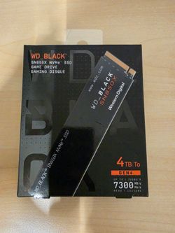 WD Black SN850X 4TB ssd nvme
