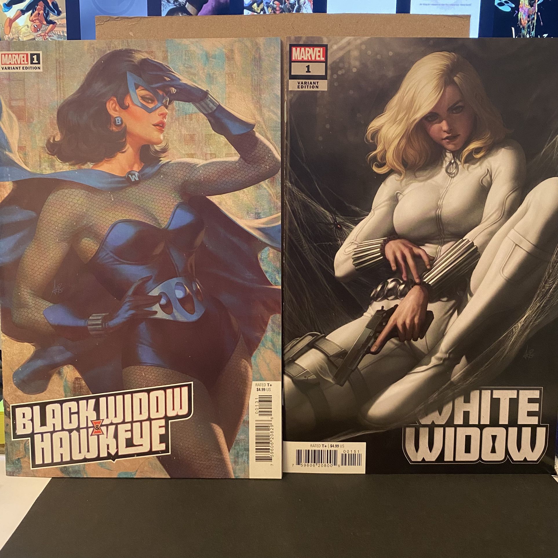 Marvel Black Widow Artgerm Variant Set