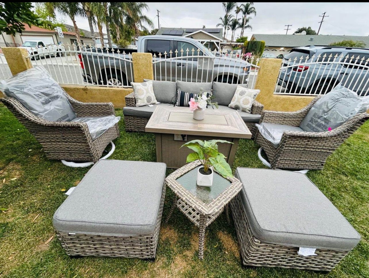Brand New Patio Outdoor Furniture Set With Fire Pit