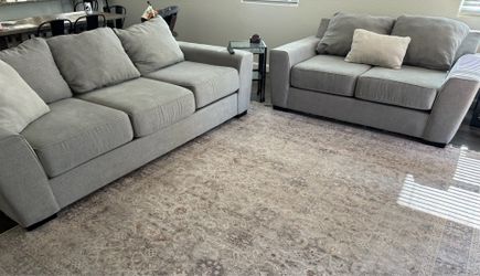 Living Spaces couch and loveseat